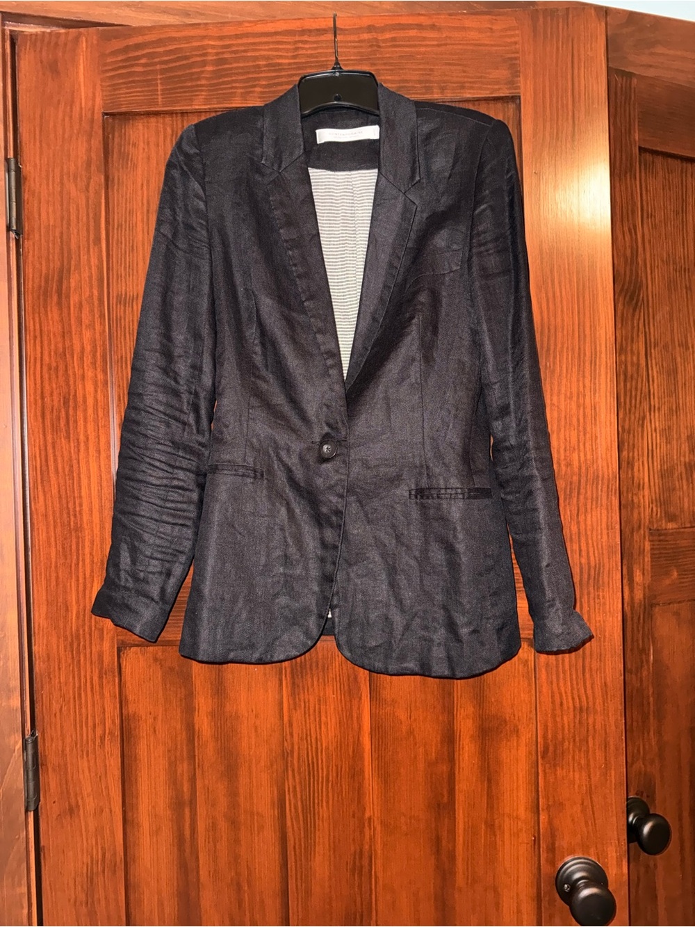 Black Single-Button Blazer
